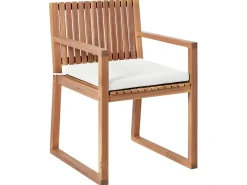 Discount Beliani Set di 8 cuscini per sedie SASSARI PREMIUM 46 x 46 cm sporco Bianco