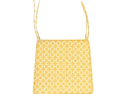 Best Beliani Set di 2 cuscini per sedie TERNI 37 x 34 cm Giallo Bianco Giallo