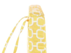 Best Beliani Set di 2 cuscini per sedie TERNI 37 x 34 cm Giallo Bianco Giallo