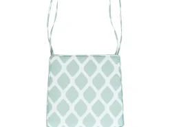 Hot Beliani Set di 2 cuscini per sedie TERNI 37 x 34 cm Verde menta Bianco Verde