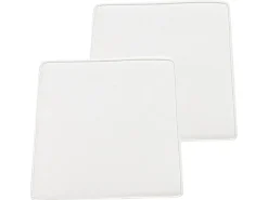 Beliani Set di 2 cuscini per sedie TERNI 37 x 34 cm sporco Bianco