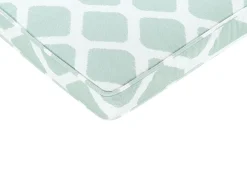 Best Beliani Set di 6 cuscini per sedie TOLVE 39 x 31 cm Verde menta Bianco Verde