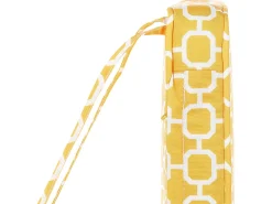 Discount Beliani Set di 6 cuscini per sedie TOLVE 39 x 31 cm Giallo Bianco Giallo