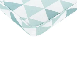 Beliani Set di 6 cuscini per sedie TOLVE 39 x 31 cm Azzurro Bianco Blu