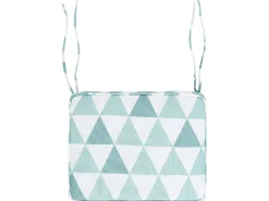 Beliani Set di 6 cuscini per sedie TOLVE 39 x 31 cm Azzurro Bianco Blu
