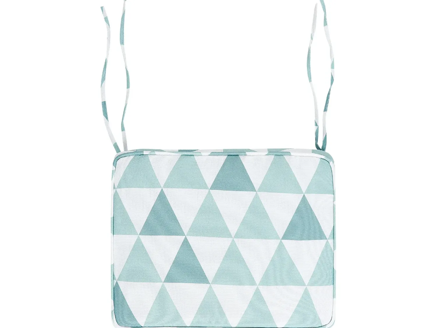 Beliani Set di 6 cuscini per sedie TOLVE 39 x 31 cm Azzurro Bianco Blu