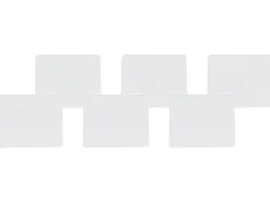 Beliani Set di 6 cuscini per sedie TOLVE 39 x 31 cm sporco Bianco
