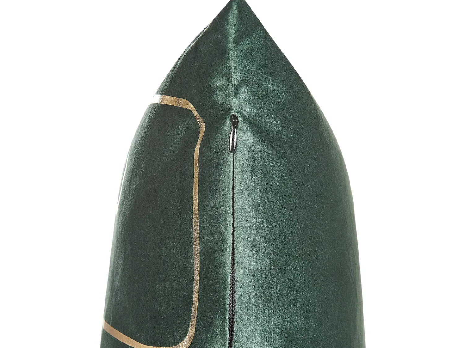 Discount Beliani Set di 2 cuscini PHILODENDRON Velluto 45 x 45 cm Verde smeraldo Trama astratta Oro Verde