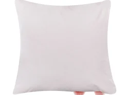 New Beliani Set di 2 cuscini PHLOX Cotone 45 x 45 cm Bianco Bianco Rosa