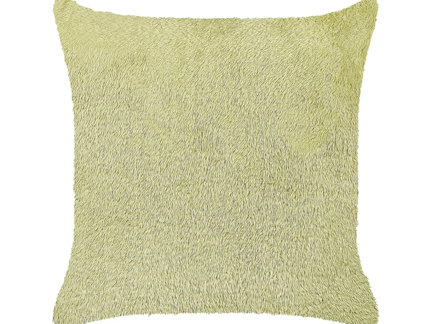 New Beliani Set di 2 cuscini PILEA Finta pelliccia 45 x 45 cm chiaro Tinta unita Verde
