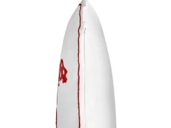 Outlet Beliani Set di 2 cuscini PIZZELLE Cotone 45 x 45 cm Bianco sporco Modello natalizio Bianco Rosso