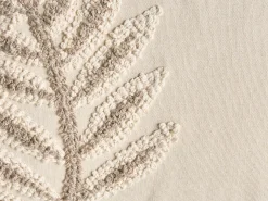 Hot Beliani Set di 2 cuscini POMETIA Cotone 30 x 50 cm Trama floreale Beige