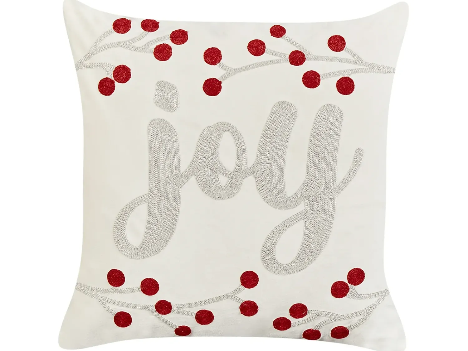 Sale Beliani Set di 2 cuscini PRALINE Velluto 45 x 45 cm Bianco Modello natalizio Bianco Grigio Rosso