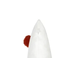 Beliani Set di 2 cuscini PRETZEL Cotone 45 x 45 cm Bianco Modello natalizio Bianco Rosso