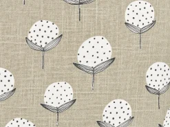 Best Beliani Set di 2 cuscini PSILOTALES Cotone 45 x 45 cm Beige Trama floreale Beige Bianco