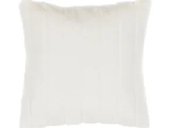 Clearance Beliani Set di 2 cuscini PUMILA Finta pelliccia 45 x 45 cm Tinta unita Bianco