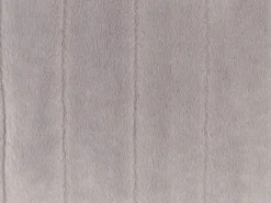 Outlet Beliani Set di 2 cuscini PUMILA Finta pelliccia 45 x 45 cm chiaro A strisce Grigio