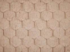 Outlet Beliani Set di 2 cuscini PURSLANE Finta pelliccia 43 x 43 cm sabbia Trama geometrica Beige