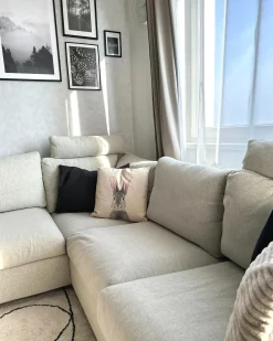 Sale Beliani Set di 2 cuscini QUERCUS 45 x 45 cm Tortora Trama animale Beige Grigio Rosa
