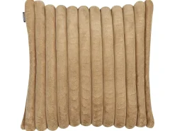 Clearance Beliani Set di 2 cuscini RAKYA Finta pelliccia 45 x 45 cm chiaro A strisce Marrone