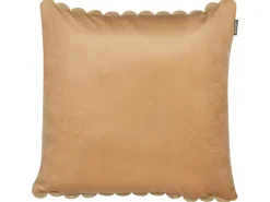 Clearance Beliani Set di 2 cuscini RAKYA Finta pelliccia 45 x 45 cm chiaro A strisce Marrone