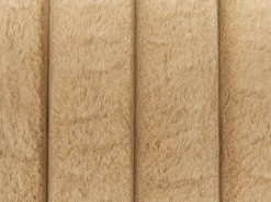 Clearance Beliani Set di 2 cuscini RAKYA Finta pelliccia 45 x 45 cm chiaro A strisce Marrone