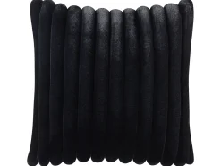 Sale Beliani Set di 2 cuscini RAKYA Finta pelliccia 45 x 45 cm Nero A strisce Bianco