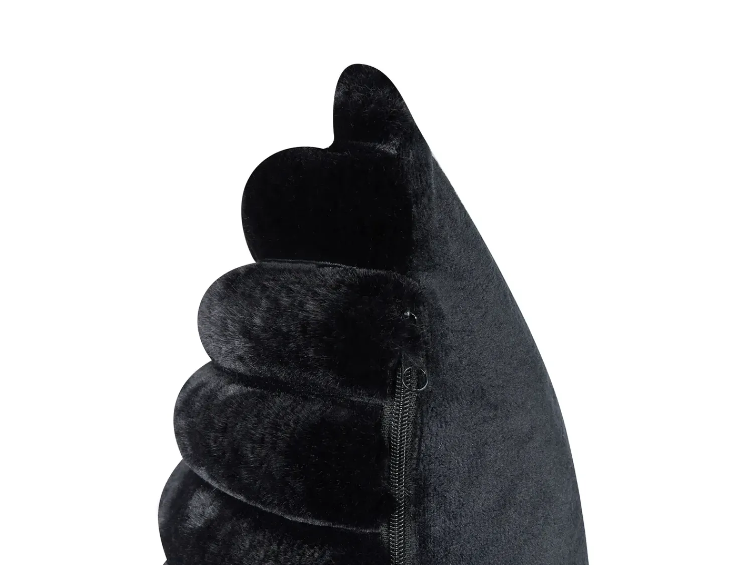 Sale Beliani Set di 2 cuscini RAKYA Finta pelliccia 45 x 45 cm Nero A strisce Bianco