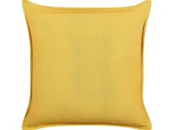 New Beliani Set di 2 cuscini RAPIS Velluto 45 x 45 cm Trama geometrica Giallo
