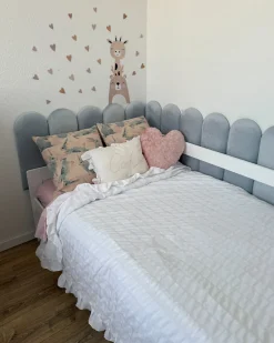 Sale Beliani Set di 2 cuscini RATIBIDA Cotone 45 x 45 cm Rosa Rosa Grigio