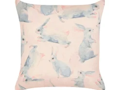 Sale Beliani Set di 2 cuscini RATIBIDA Cotone 45 x 45 cm Rosa Rosa Grigio