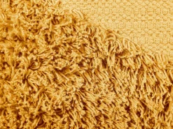 Best Beliani Set di 2 cuscini RHOEO Cotone 45 x 45 cm Trama geometrica Giallo