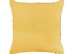 Best Beliani Set di 2 cuscini RHOEO Cotone 45 x 45 cm Trama geometrica Giallo