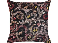 Online Beliani Set di 2 cuscini RICINUS Velluto 45 x 45 cm Nero Trama orientale Nero Rosa