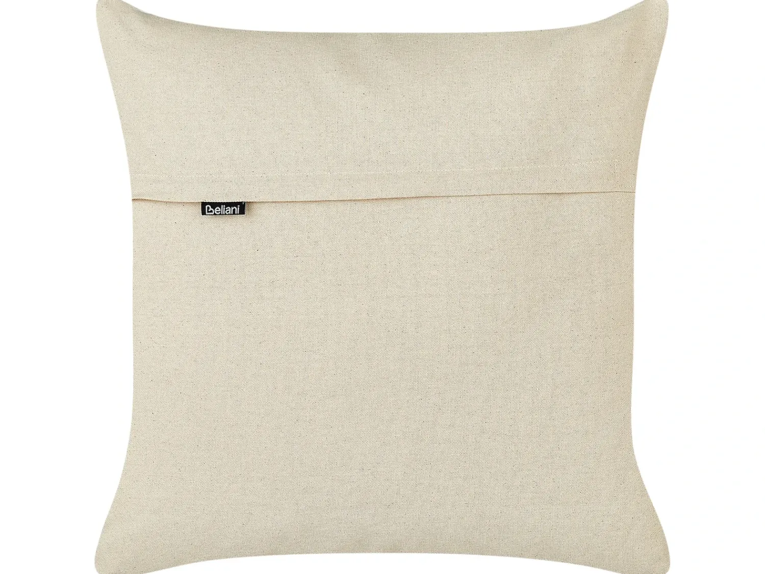 Online Beliani Set di 2 cuscini ROSEMARY Cotone 45 x 45 cm Grigio Trama floreale Beige Grigio