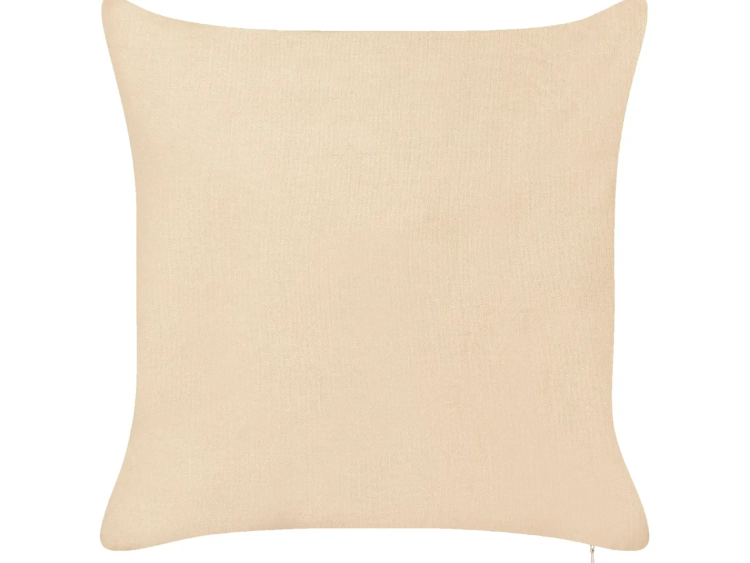 Outlet Beliani Set di 2 cuscini ROTALA Cotone 45 x 45 cm Beige Scritta Beige Rosso Verde