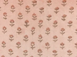 New Beliani Set di 2 cuscini RUMHORA Velluto 45 x 45 cm Trama floreale Rosa