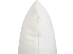 Best Beliani Set di 2 cuscini RUSCUS Cotone 45 x 45 cm Bianco Trama astratta Bianco Giallo Grigio Marrone