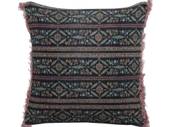 Discount Beliani Set di 2 cuscini RUTA Velluto 45 x 45 cm Multicolore Trama floreale Nero Multicolore