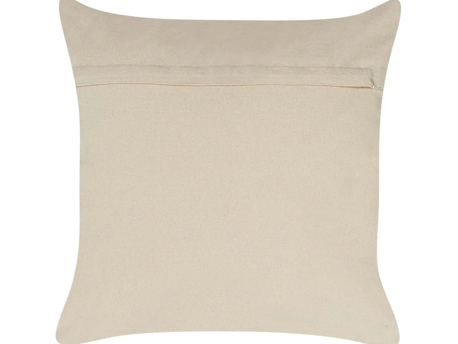 Clearance Beliani Set di 2 cuscini SAFI Cotone 50 x 50 cm Blu Trama geometrica Beige Blu
