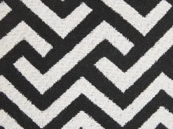 Discount Beliani Set di 2 cuscini SALIZAR Cotone 45 x 45 cm Nero Trama geometrica Bianco Nero
