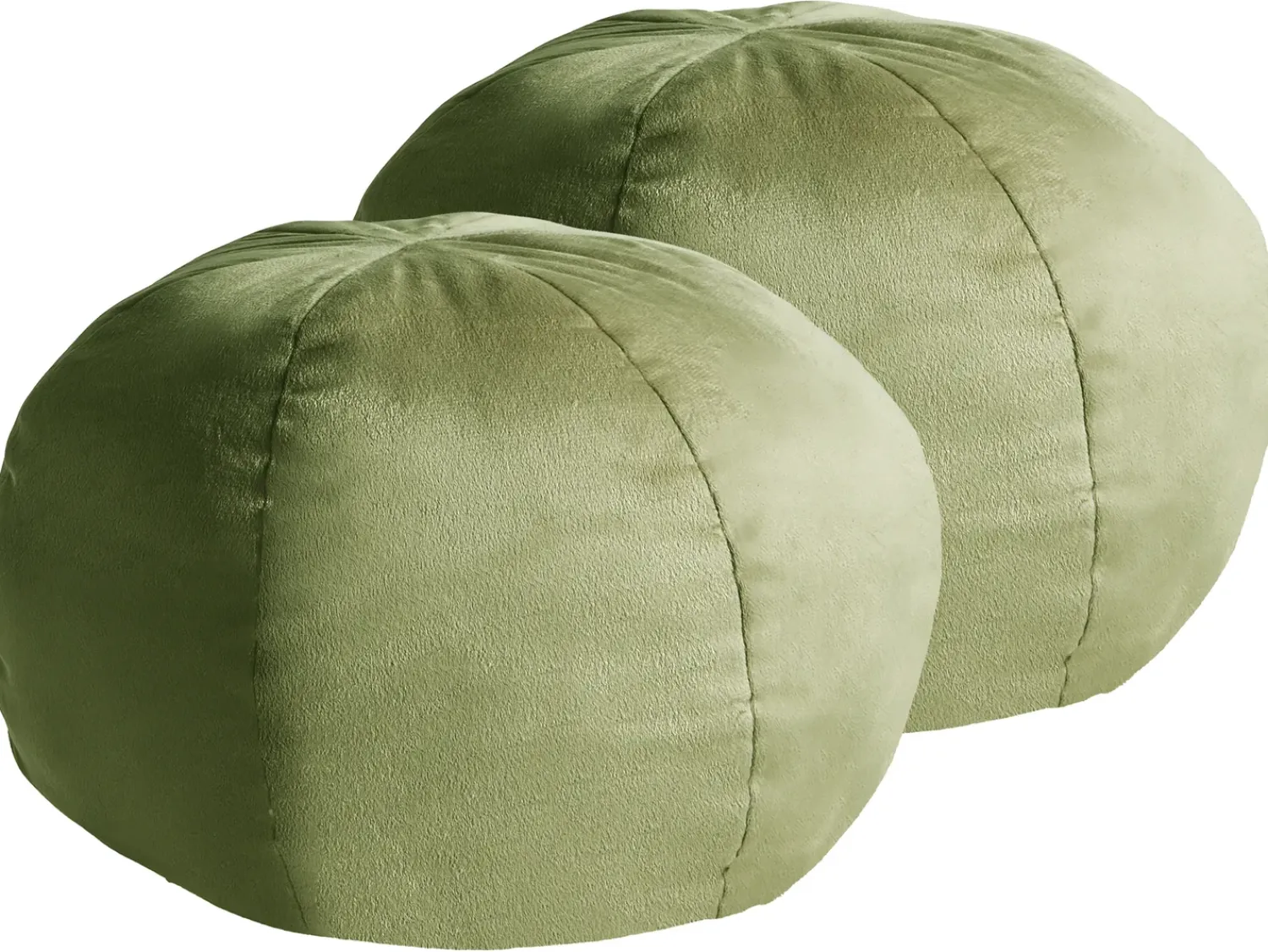 Outlet Beliani Set di 2 cuscini SALVIA Velluto 33 x 33 cm oliva Tinta unita Verde