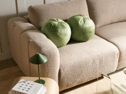 Outlet Beliani Set di 2 cuscini SALVIA Velluto 33 x 33 cm oliva Tinta unita Verde