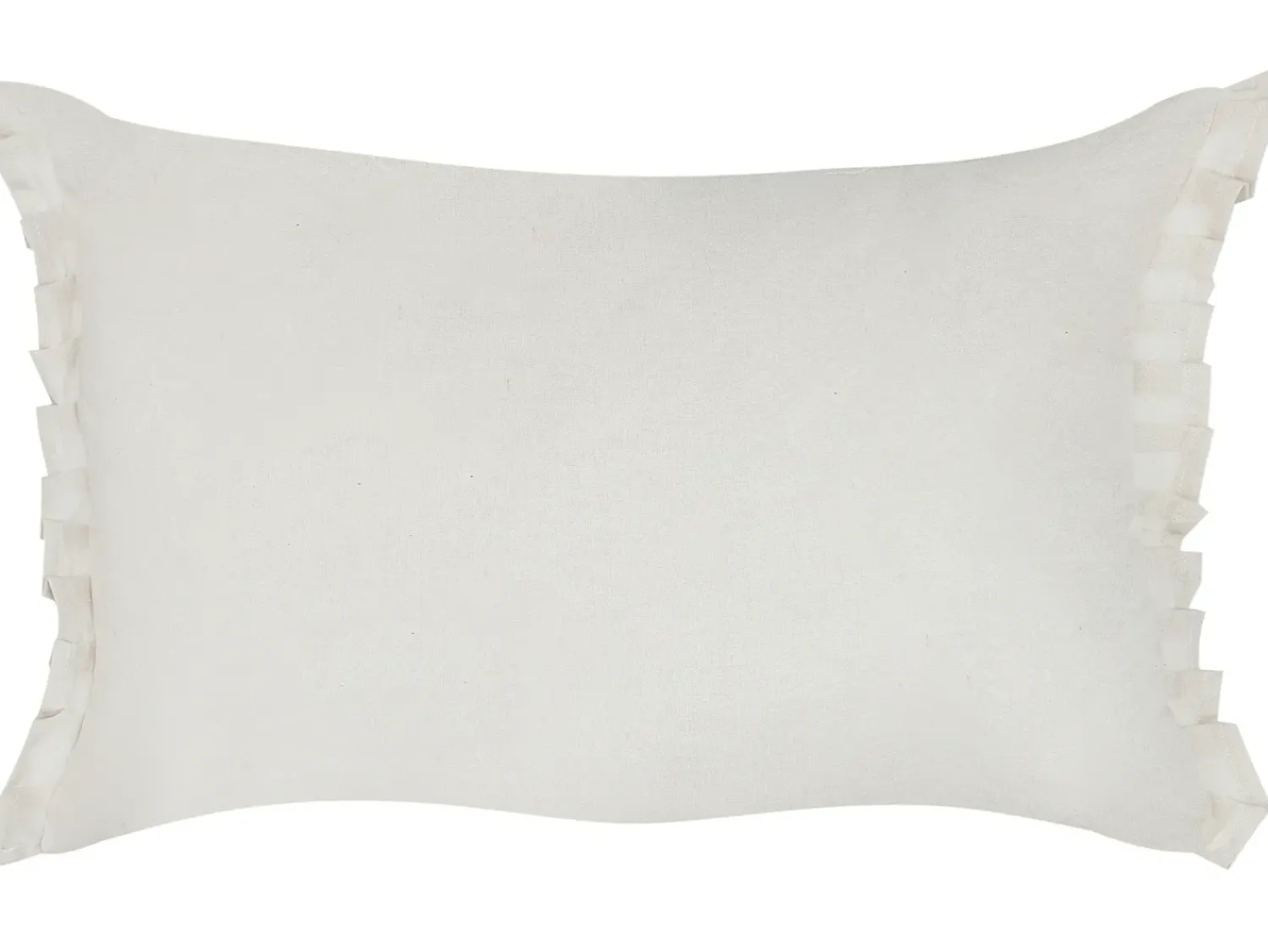Online Beliani Set di 2 cuscini SASSAFRAS Lino 30 x 45 cm sporco Tinta unita Bianco