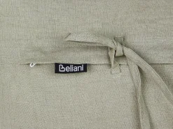 Outlet Beliani Set di 2 cuscini SASSAFRAS Lino 30 x 45 cm chiaro Tinta unita Grigio