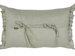 Outlet Beliani Set di 2 cuscini SASSAFRAS Lino 30 x 45 cm chiaro Tinta unita Grigio
