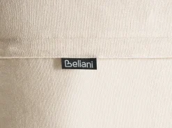 Best Beliani Set di 2 cuscini SAVINA Cotone 45 x 45 cm Bianco Trama floreale Bianco Beige