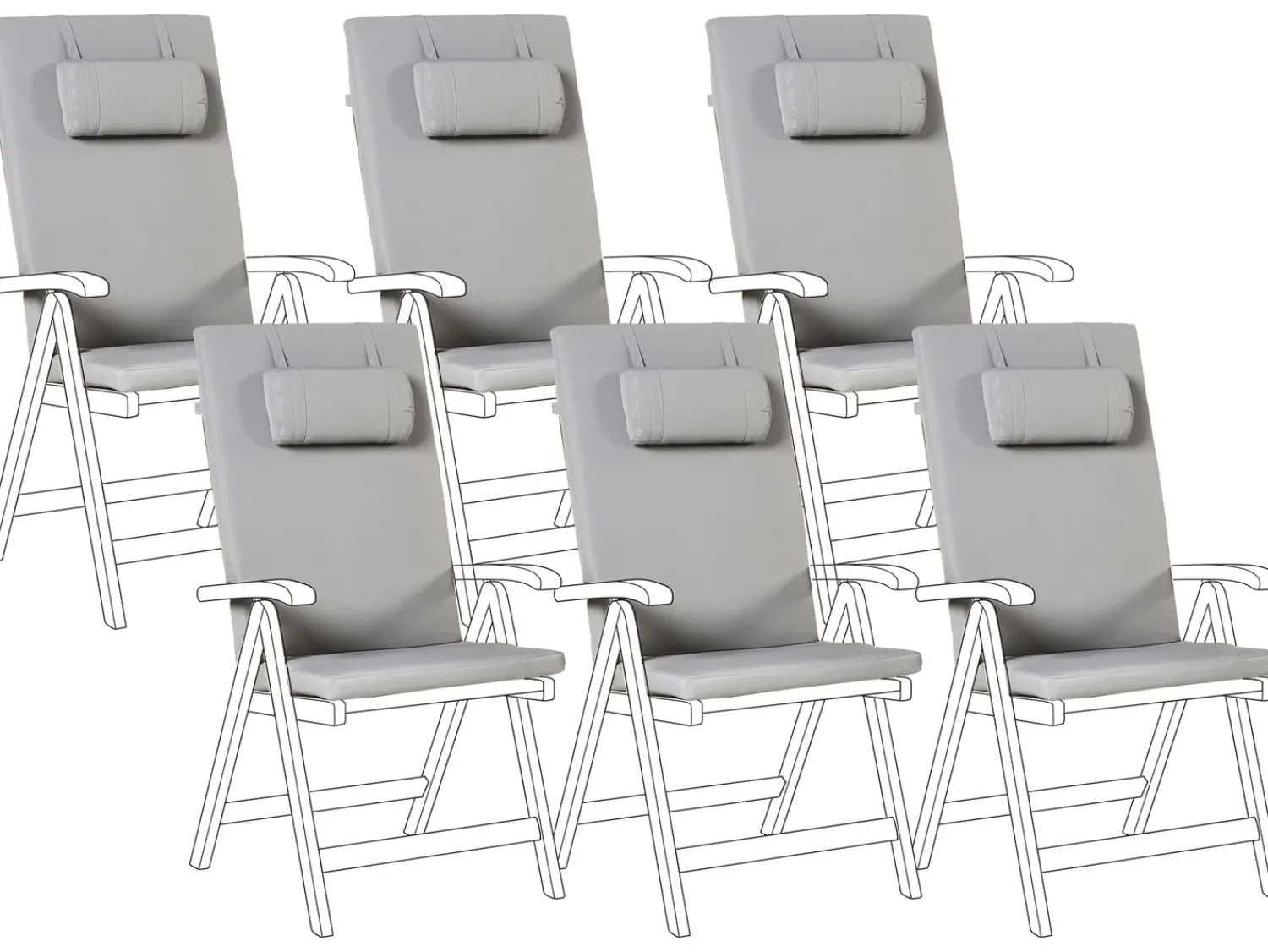 New Beliani JAVA/AMANTEA PREMIUM 50 x 71 cm chiaro Grigio