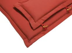Outlet Beliani Set di 8 Cuscini Schiena/Seduta MAUI 40 x 54 cm scuro Rosso