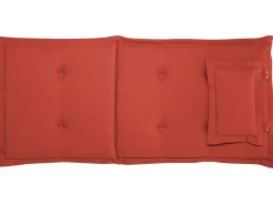 Outlet Beliani Set di 8 Cuscini Schiena/Seduta MAUI 40 x 54 cm scuro Rosso